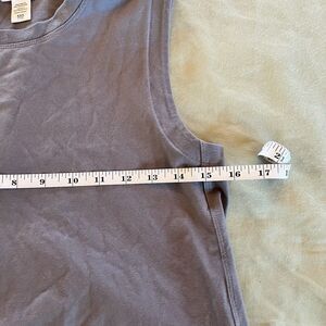 Athleta Tank Top Shirt Womens XXS Blue Sleeveless Thick Seamless